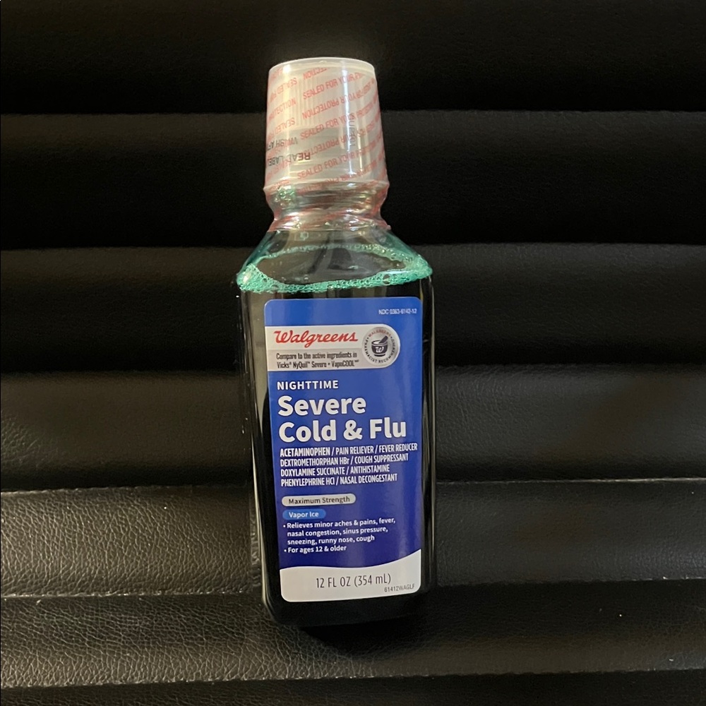 Walgreens Nighttime Severe Cold & Flu Relief Liquid